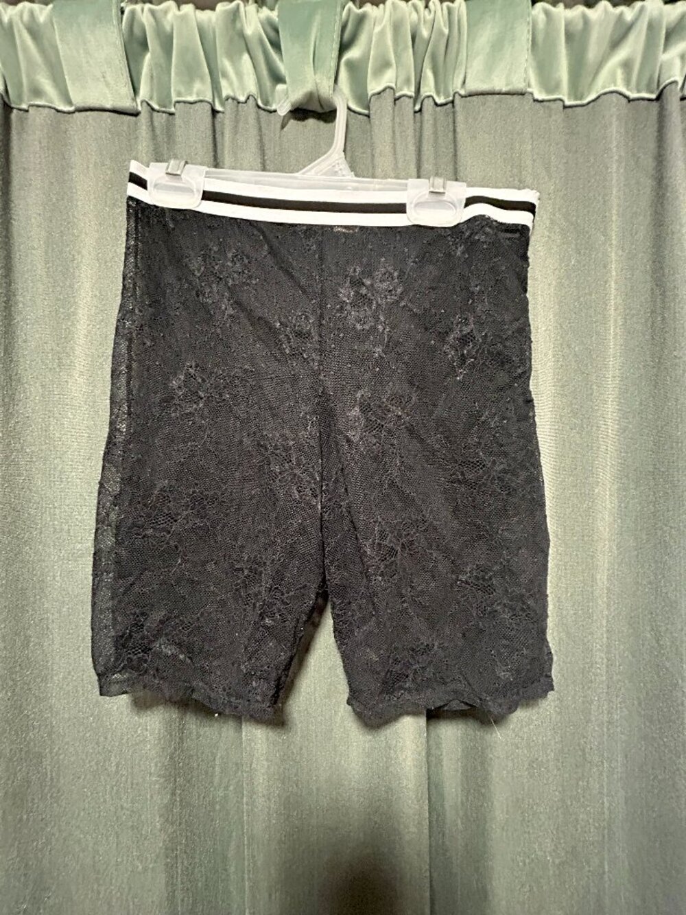 Black Lace Biker Shorts